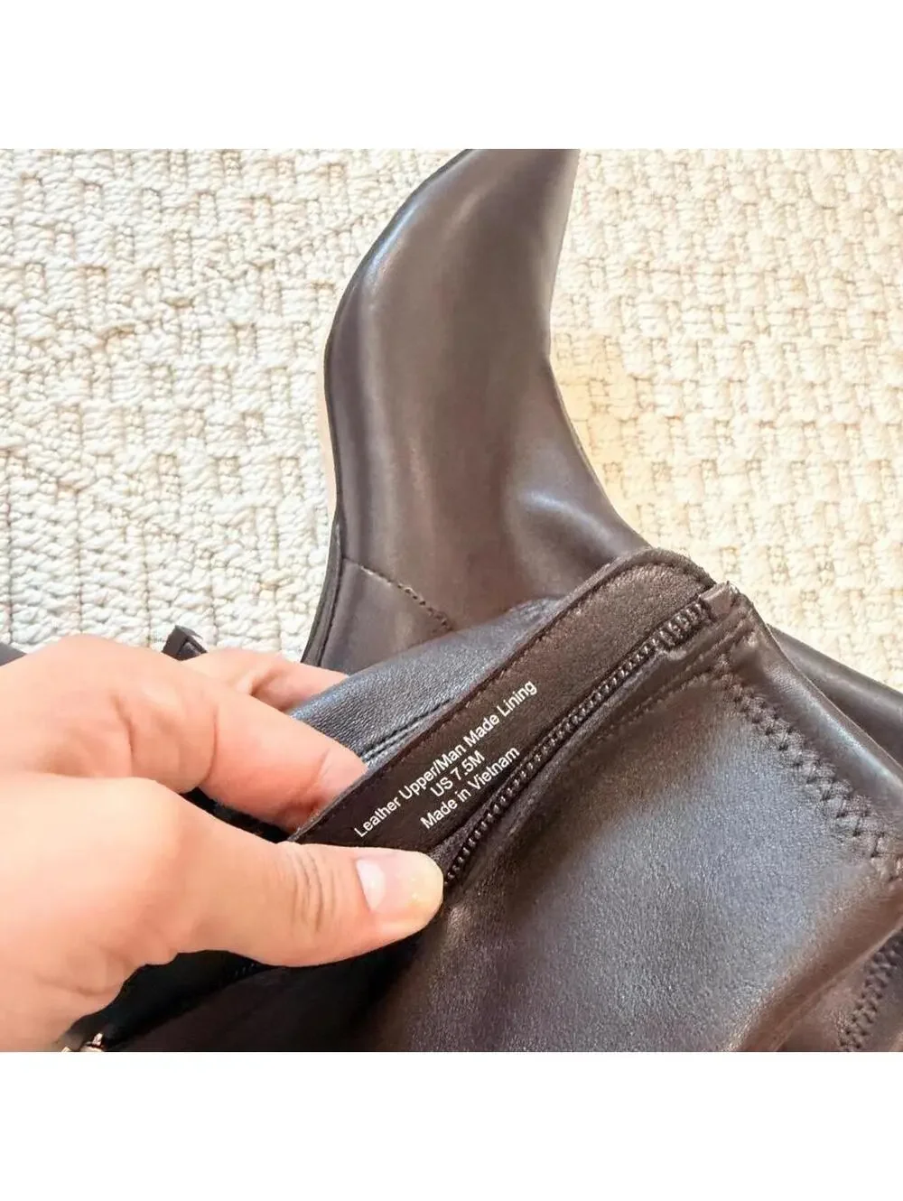 Favorite Daughter Sasha Bootie in Coffee Brown Stretch Leather